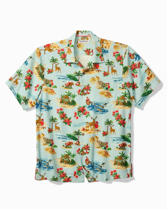 Tommy Bahama | Big & Tall Santa Shores Silk Camp Shirt / Light Sky