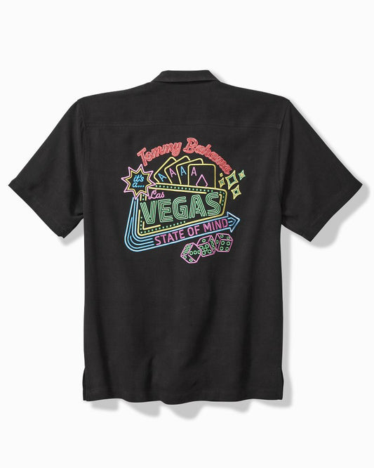 Tommy Bahama | Big & Tall Vegas State of Mind Silk Camp Shirt / Black