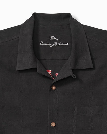 Tommy Bahama | Big & Tall Vegas State of Mind Silk Camp Shirt / Black