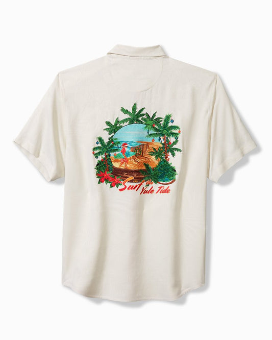 Tommy Bahama | Big & Tall Surf the Yule Tide Silk Camp Shirt / Continental