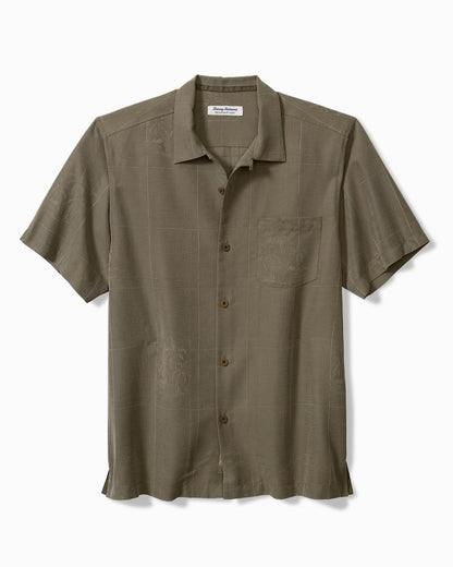 Tommy Bahama | Big & Tall Coconut Point Palm Isle IslandZone® Camp Shirt / Desert Island Green