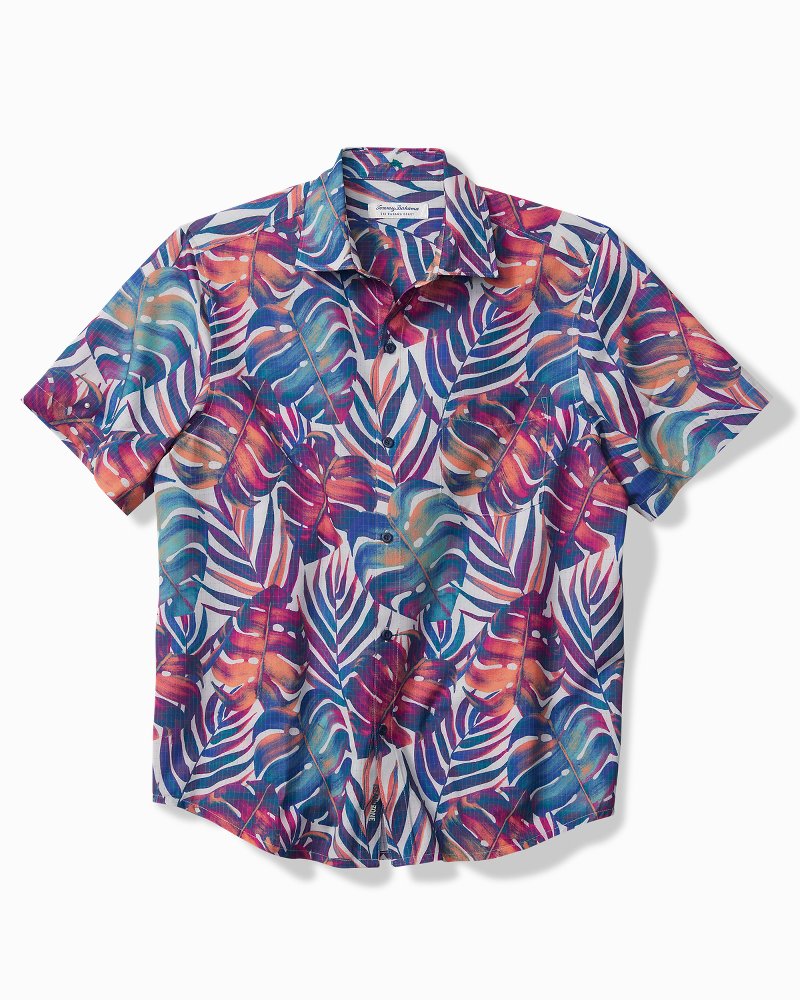 Tommy Bahama | Big & Tall Bahama Coast Monarch Monstera IslandZone® Shirt / Summer Grey
