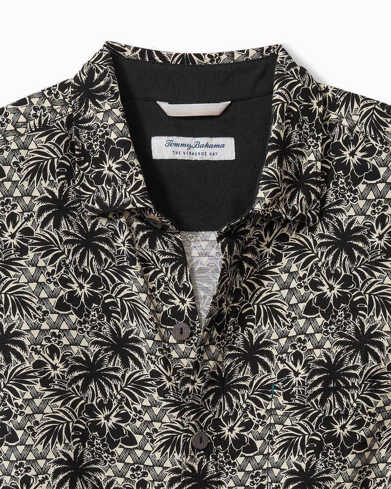 Tommy Bahama | Big & Tall Veracruz Cay Palm Cascade Short-Sleeve Shirt / Black