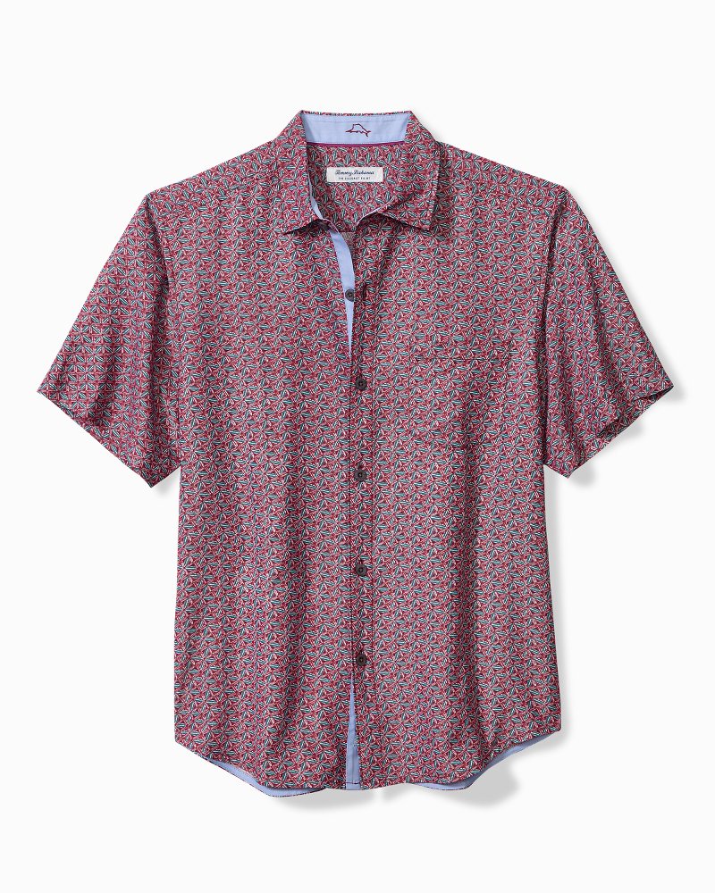Tommy Bahama | Big & Tall Coconut Point Beachcomber Geo IslandZone® Camp Shirt / After Dark