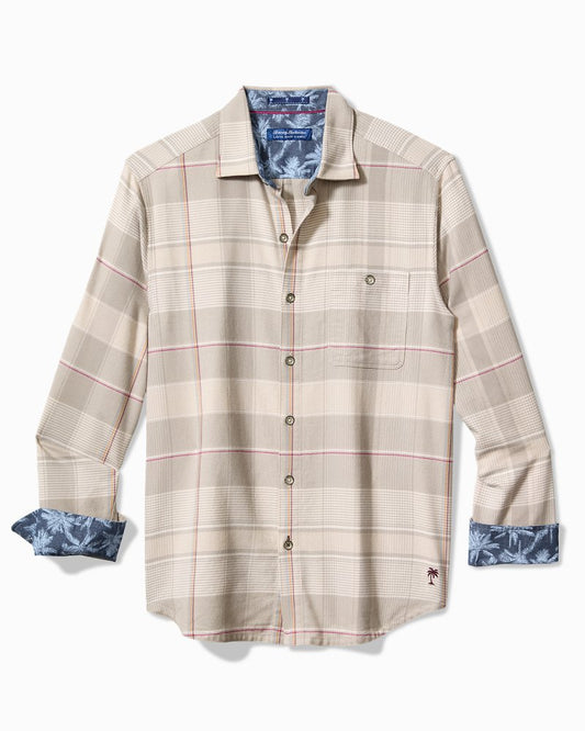 Tommy Bahama | Big & Tall Canyon Beach Pebble Cay Plaid Stretch Flannel Shirt / Feather Down