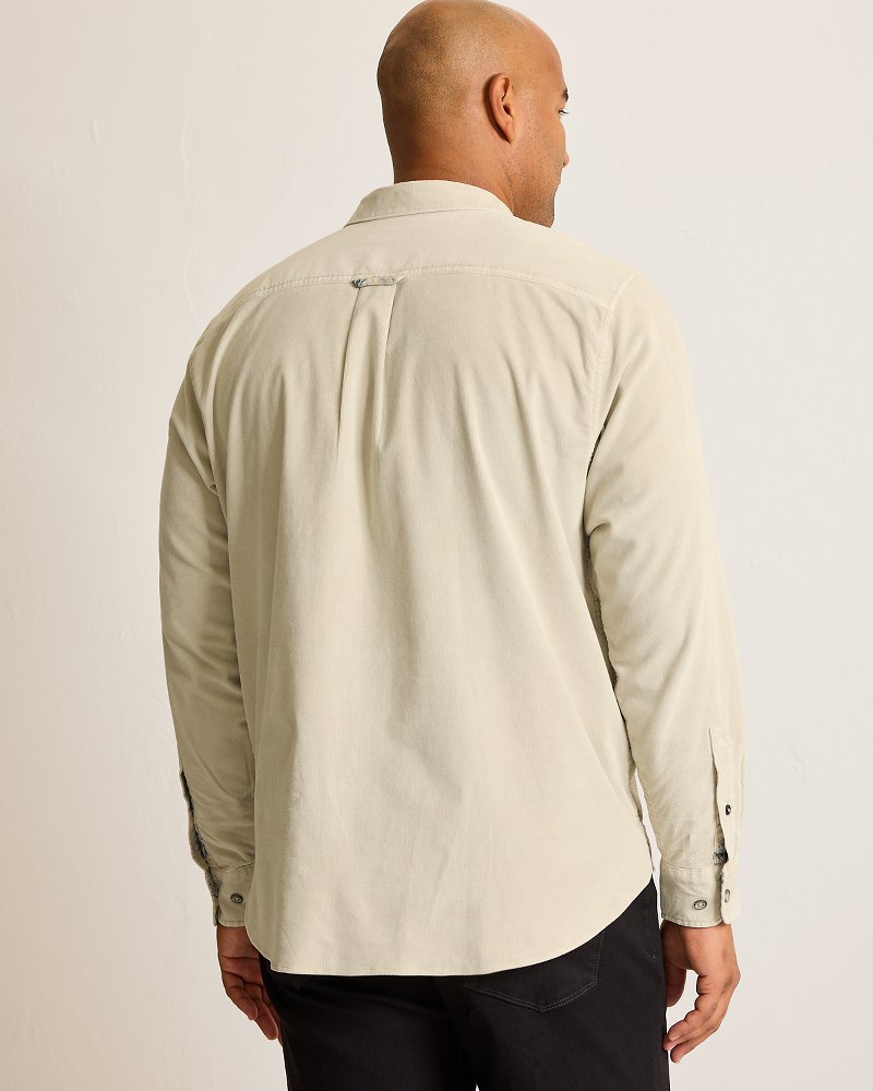 Tommy Bahama | Big & Tall Coastline Cord Stretch Sun Fade Shirt / Warm Mist