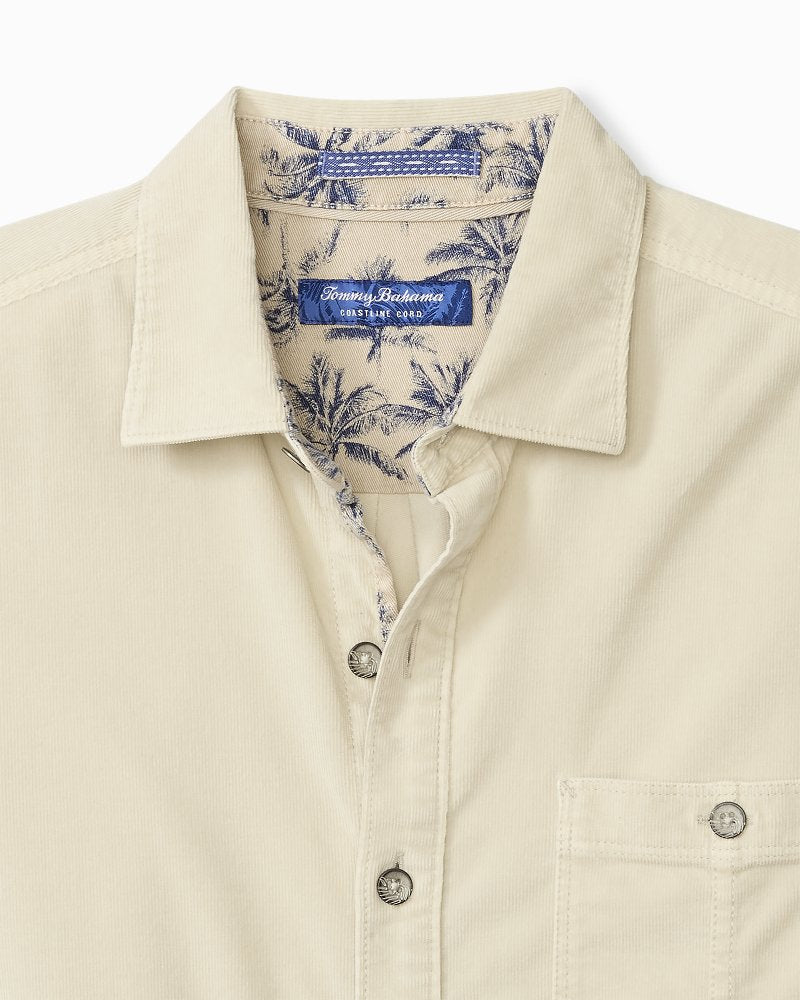 Tommy Bahama | Big & Tall Coastline Cord Stretch Sun Fade Shirt / Warm Mist