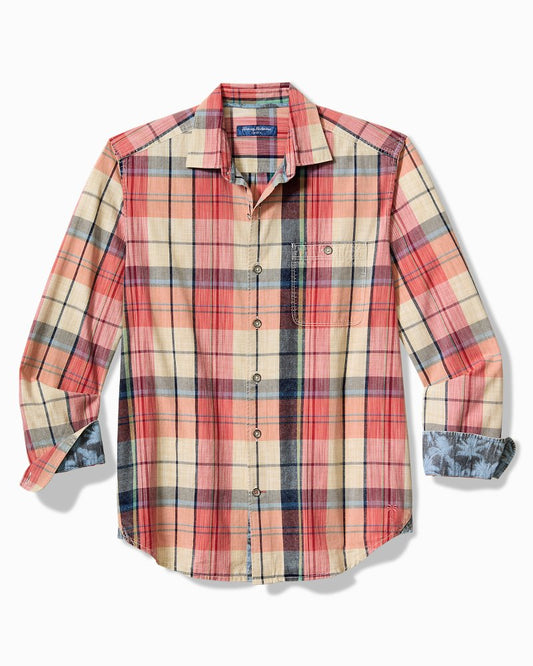 Tommy Bahama | Big & Tall Sunwash Check Long-Sleeve Shirt / Radish