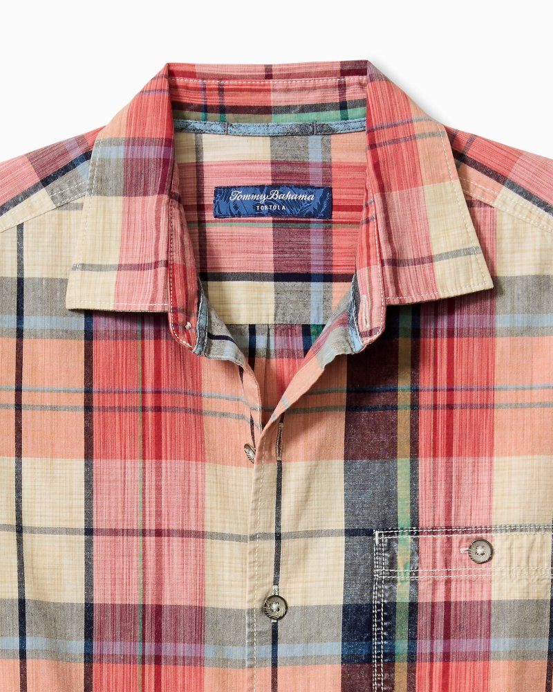 Tommy Bahama | Big & Tall Sunwash Check Long-Sleeve Shirt / Radish