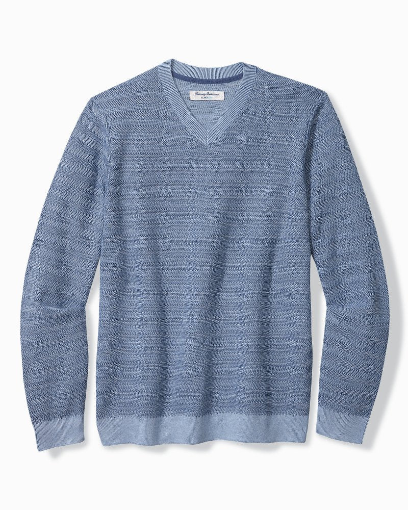 Tommy Bahama | Big & Tall Coolside Course IslandZone® Sweater / Buccaneer Blue