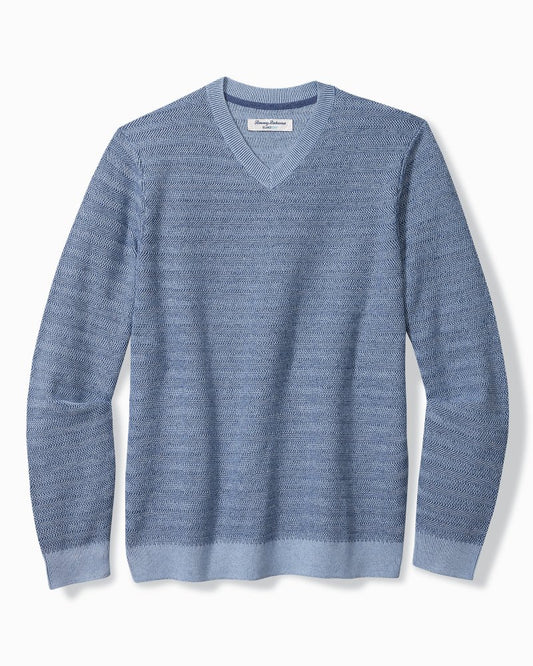 Tommy Bahama | Big & Tall Coolside Course IslandZone® Sweater / Buccaneer Blue