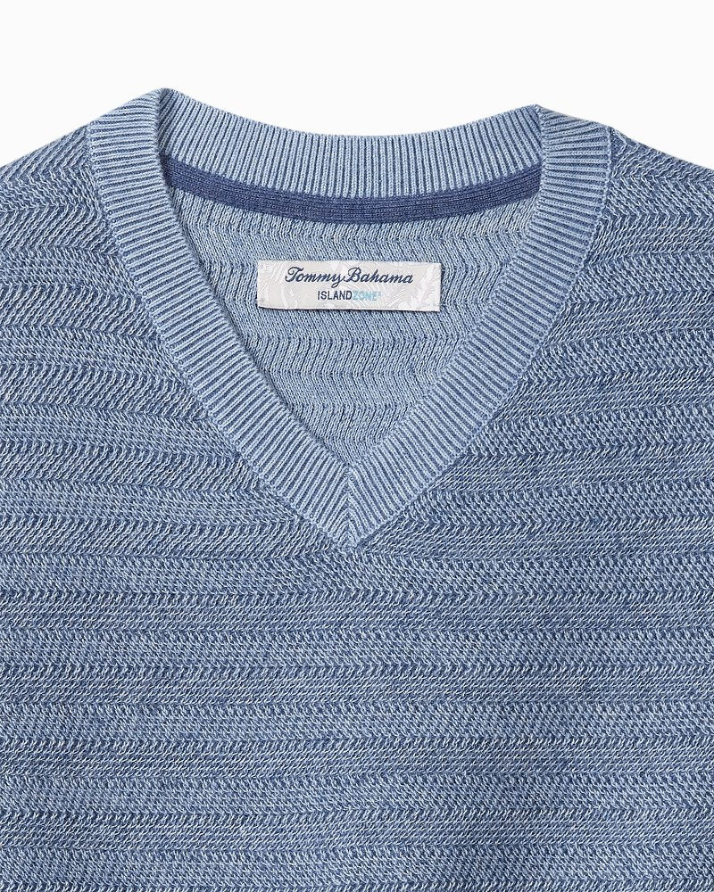 Tommy Bahama | Big & Tall Coolside Course IslandZone® Sweater / Buccaneer Blue