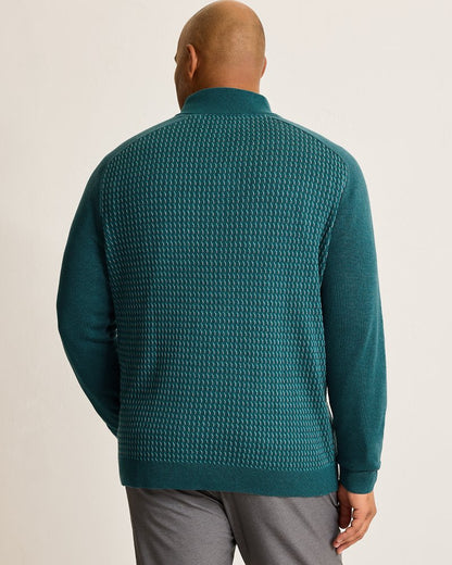 Tommy Bahama | Big & Tall Coastal Shores Half-Zip Sweater / Seaway