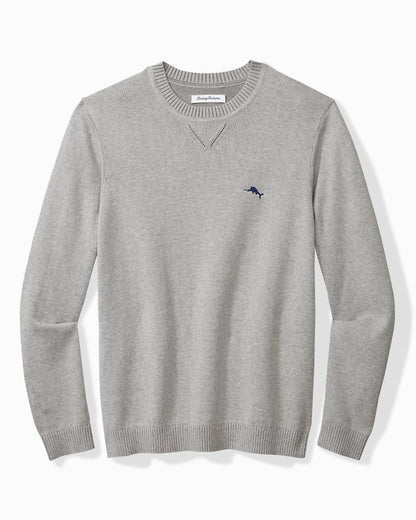 Tommy Bahama | Big & Tall Marlin Luxe Crew Sweater / Light Grey Heather
