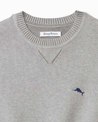 Tommy Bahama | Big & Tall Marlin Luxe Crew Sweater / Light Grey Heather