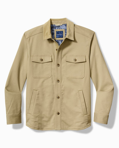 Tommy Bahama | Big & Tall Harbor Point Shirt Jacket / Stone Khaki