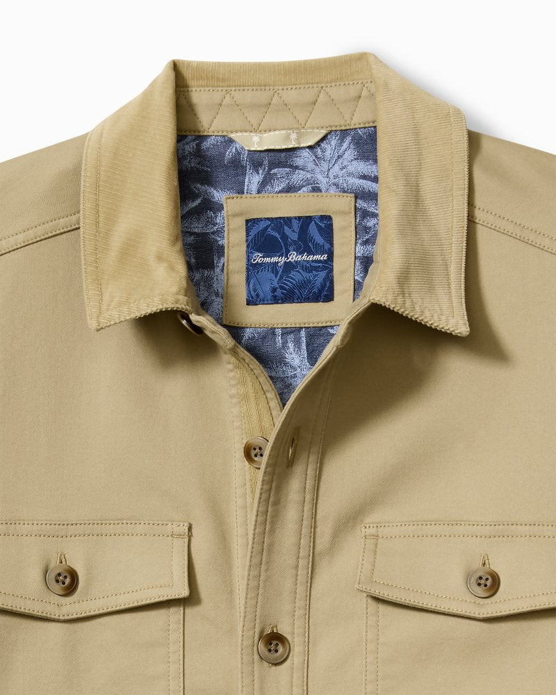 Tommy Bahama | Big & Tall Harbor Point Shirt Jacket / Stone Khaki