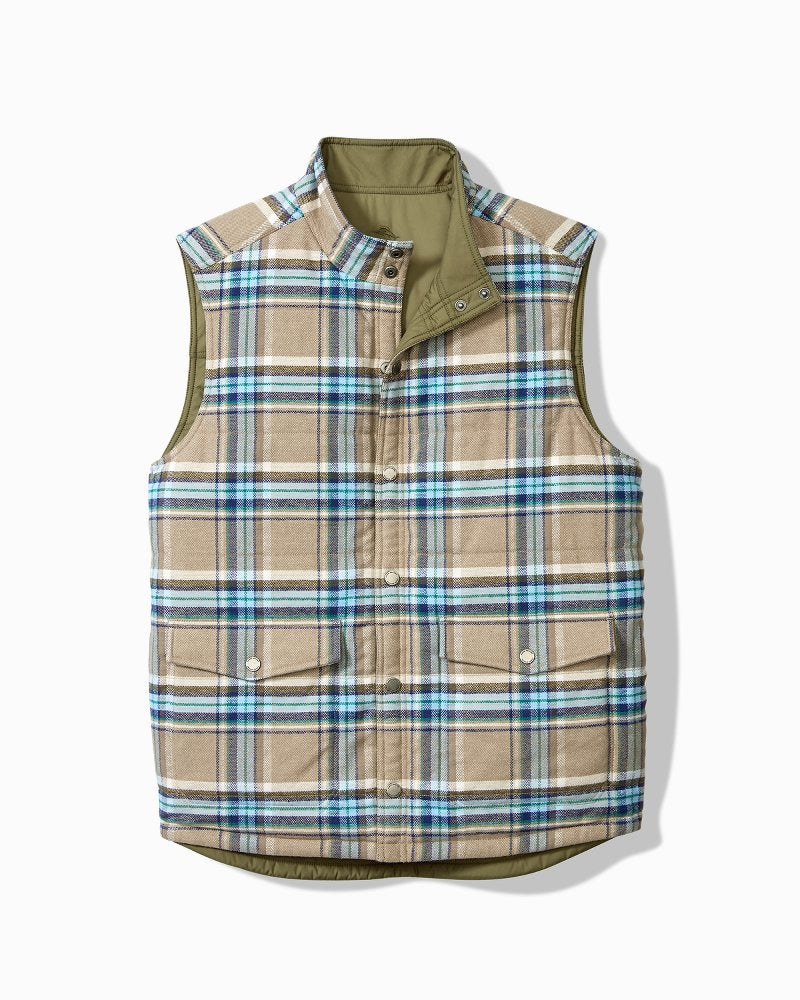 Tommy Bahama | Big & Tall Oak Harbor Reversible Vest / Tea Leaf