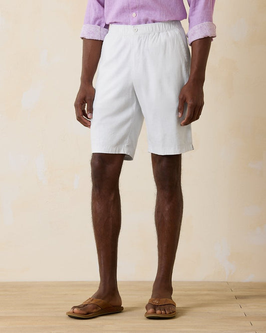 Tommy Bahama | Big & Tall Linen in Paradise E-Waist Shorts / White
