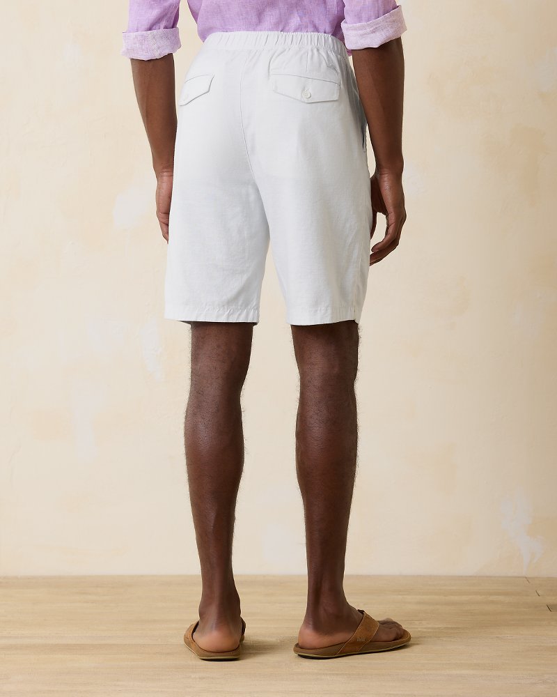 Tommy Bahama | Big & Tall Linen in Paradise E-Waist Shorts / White