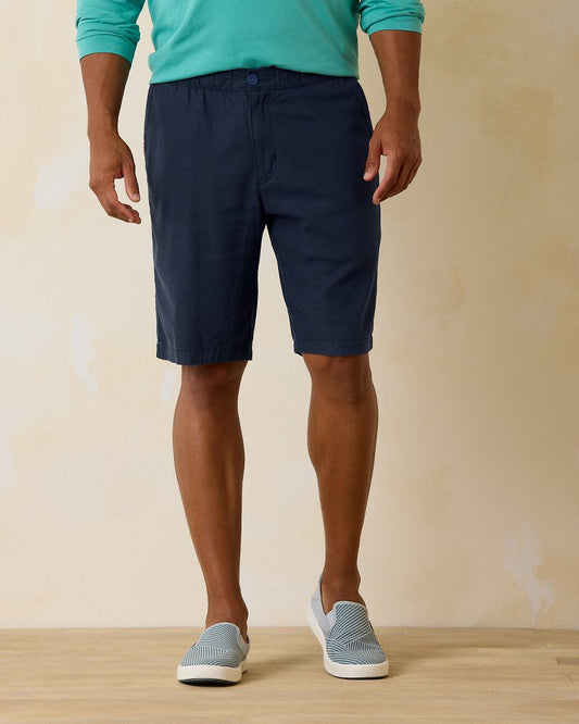 Tommy Bahama | Big & Tall Linen in Paradise E-Waist Shorts / Ocean Deep