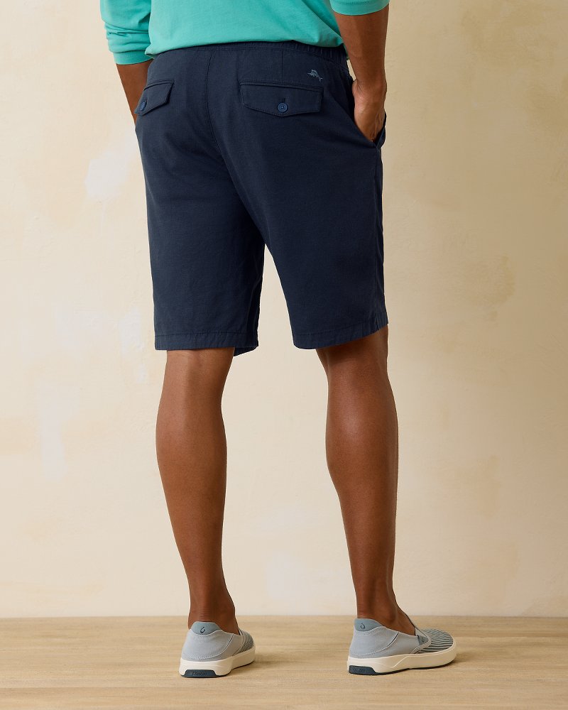 Tommy Bahama | Big & Tall Linen in Paradise E-Waist Shorts / Ocean Deep