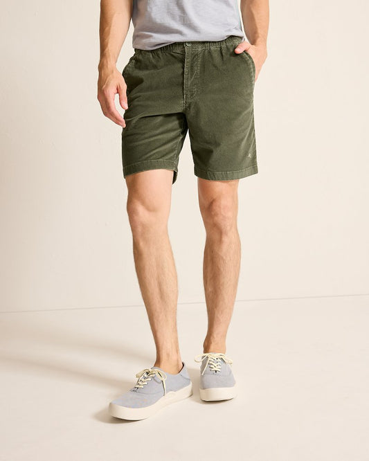Tommy Bahama | Big & Tall Sea Coast Corduroy E-Waist Shorts / Beetle Green