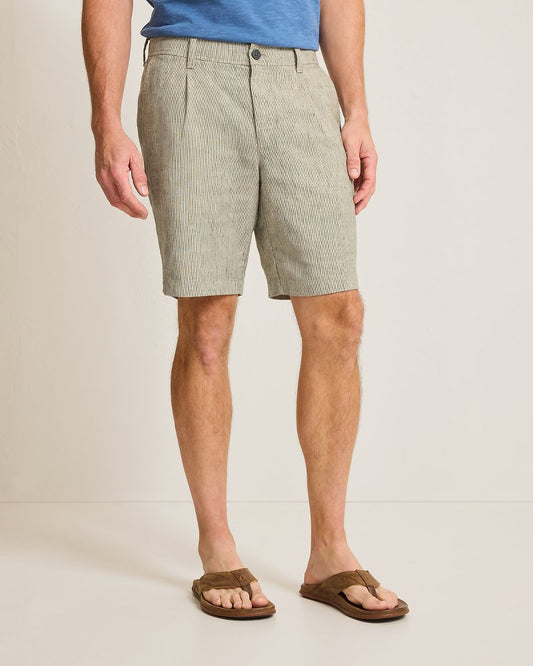 Tommy Bahama | Big & Tall Isla Sands Stripe Stretch-Linen Shorts / Beach
