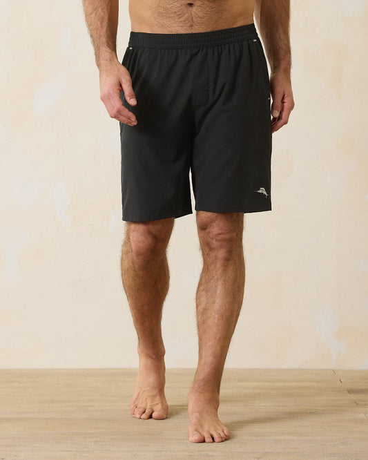 Tommy Bahama | Big & Tall Monterey Coast Hybrid IslandZone® Shorts / Black