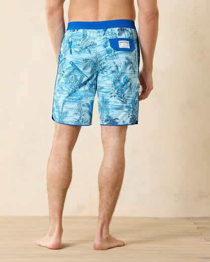 Tommy Bahama | Big & Tall Baja Bird's Eye View Boardshorts / Aqua Splash