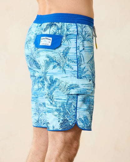 Tommy Bahama | Big & Tall Baja Bird's Eye View Boardshorts / Aqua Splash