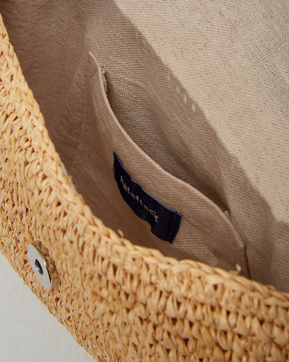 Tommy Bahama | Sunburst Raffia Clutch / Natural