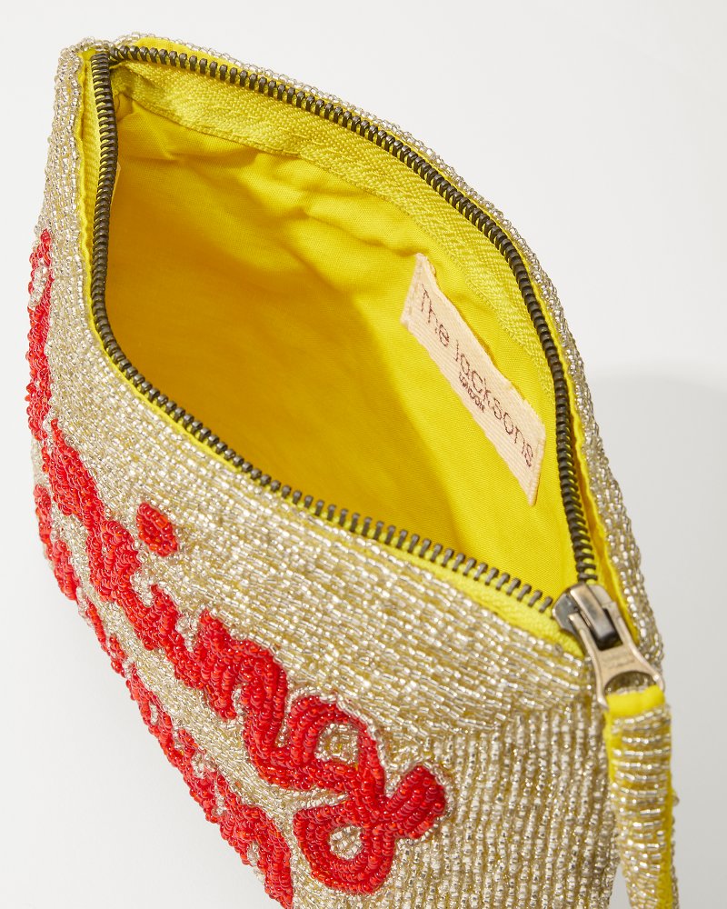 Tommy Bahama | Dancing Queen Beaded Clutch / Gold
