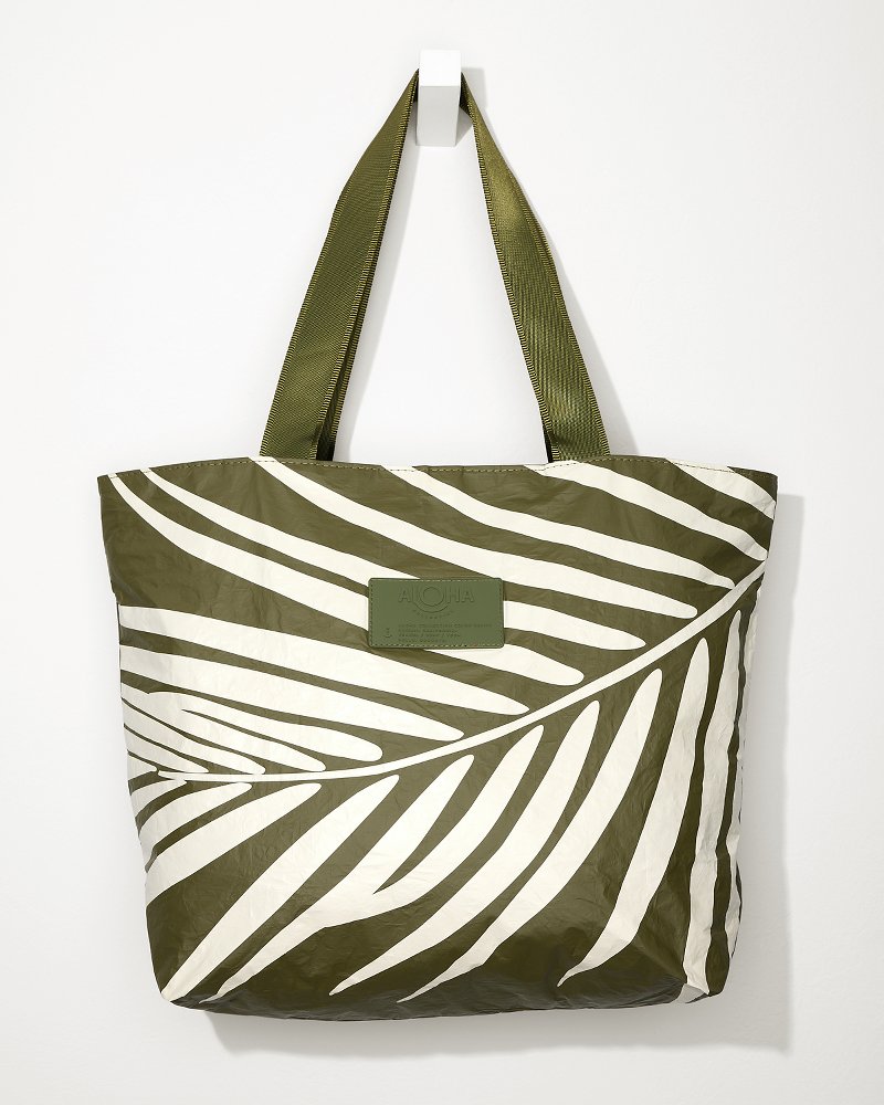 Tommy Bahama | Aloha Collection Shade Day Tripper Tote / Creme/Olive