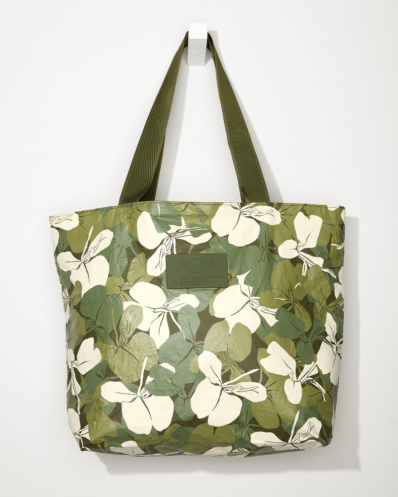 Tommy Bahama | Aloha Collection Ginger Camo Day Tripper Tote / Scope/Olive