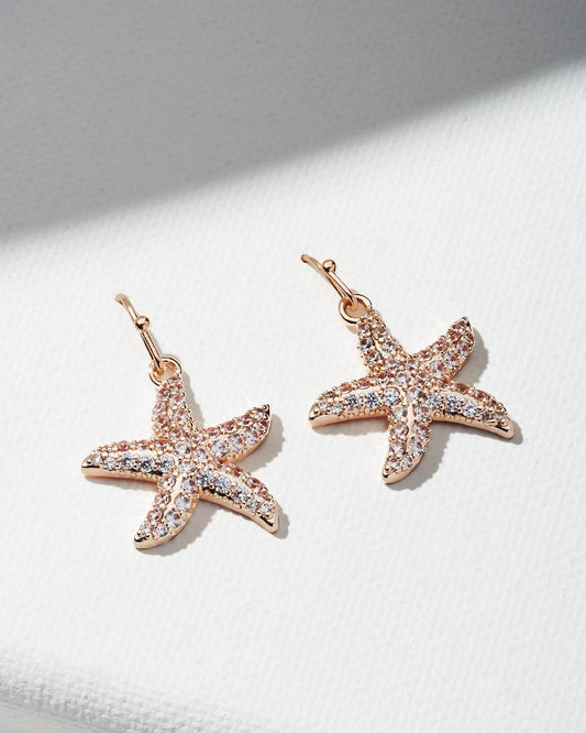 Tommy Bahama | Island Essence Rose Gold Starfish Drop Earrings / Rose Gold