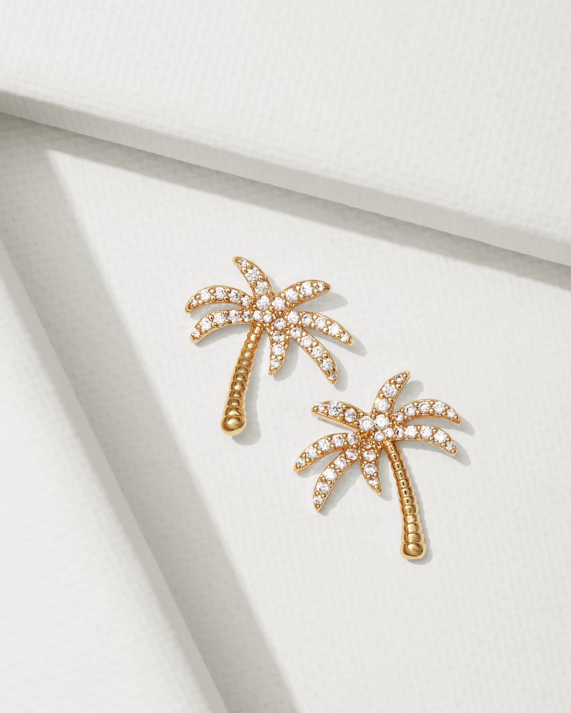 Tommy Bahama | Kihei Collection Palm Tree Stud Earrings / Gold