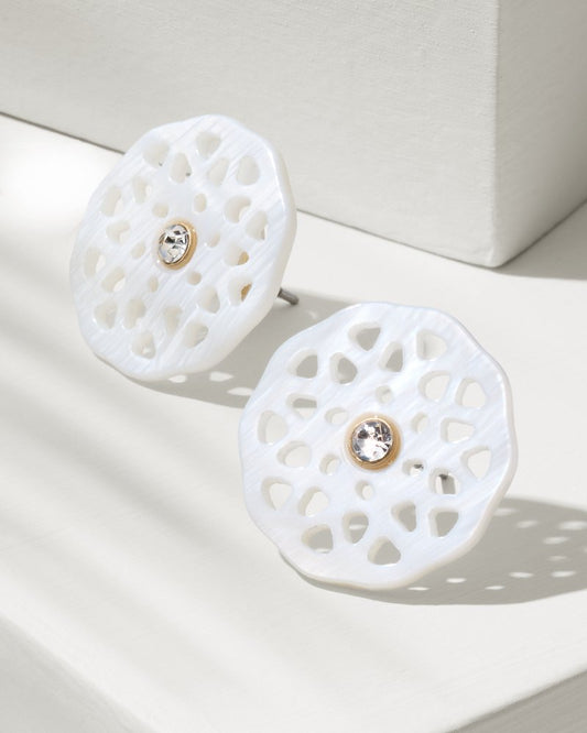 Tommy Bahama | Madeira Mother of Pearl Flower Earrings / Gold