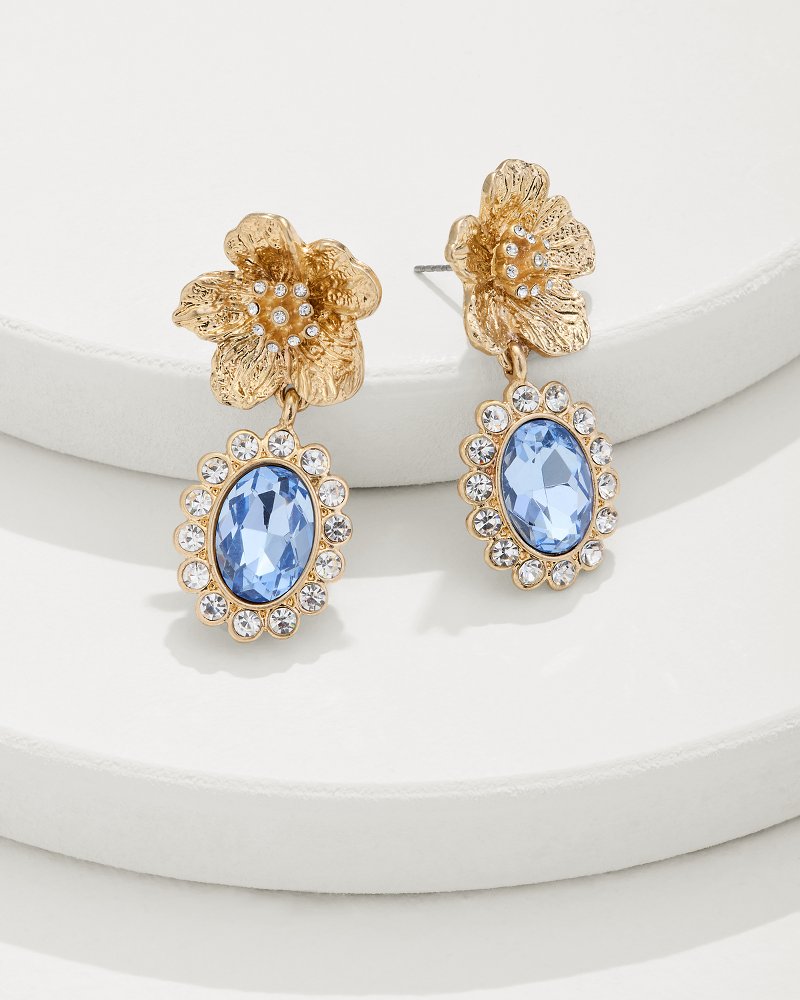 Tommy Bahama | Tidal Treasure Floral Statement Drop Earrings / Gold