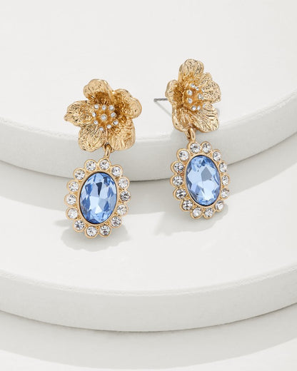 Tommy Bahama | Tidal Treasure Floral Statement Drop Earrings / Gold