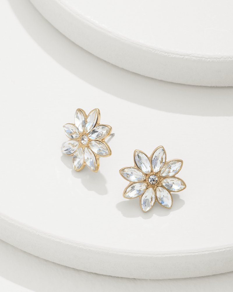 Tommy Bahama | Tidal Treasure Floral Stud Earrings / Gold