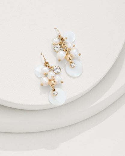 Tommy Bahama | Tidal Treasure Pearl Shaky Drop Earrings / Gold
