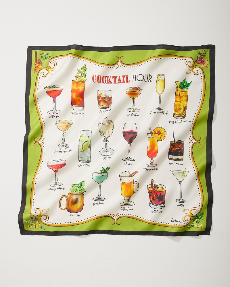 Tommy Bahama | Cocktail Hour Silk Bandana / Citrus Twist
