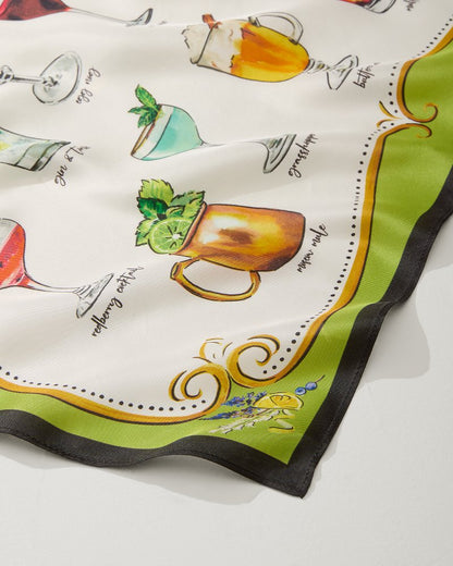 Tommy Bahama | Cocktail Hour Silk Bandana / Citrus Twist