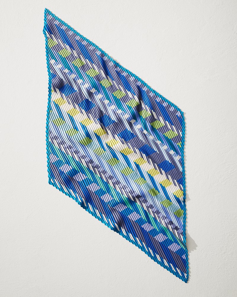 Tommy Bahama | Chevron Stripe Diamond Scarf / Dazzling Blue