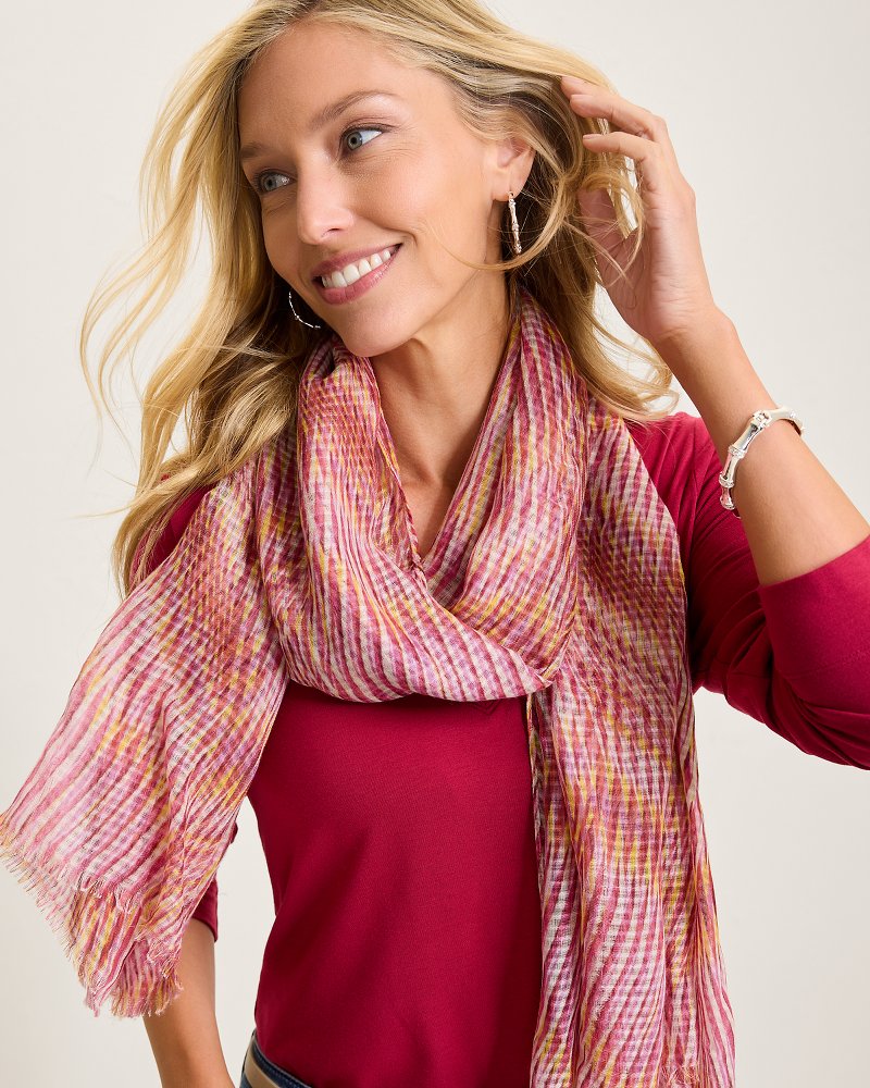 Tommy Bahama | Hazy Wavy Wrap Scarf / Dahlia