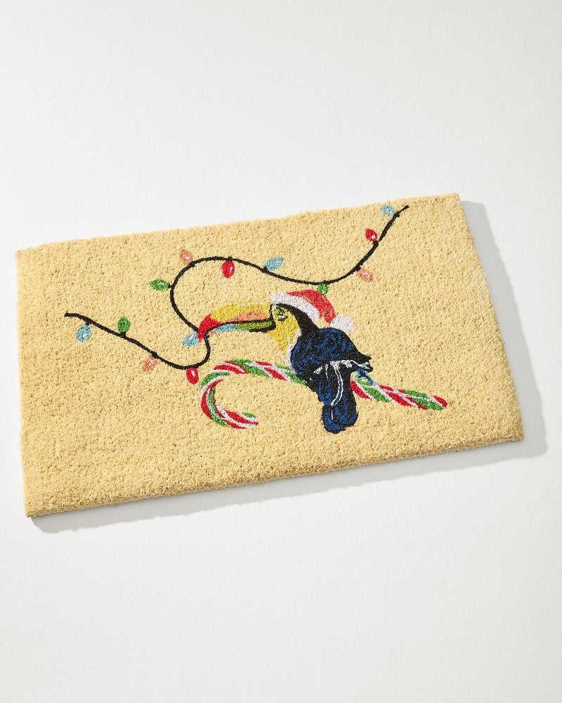 Tommy Bahama | Santa's Toucan Coir Door Mat / Multicolor