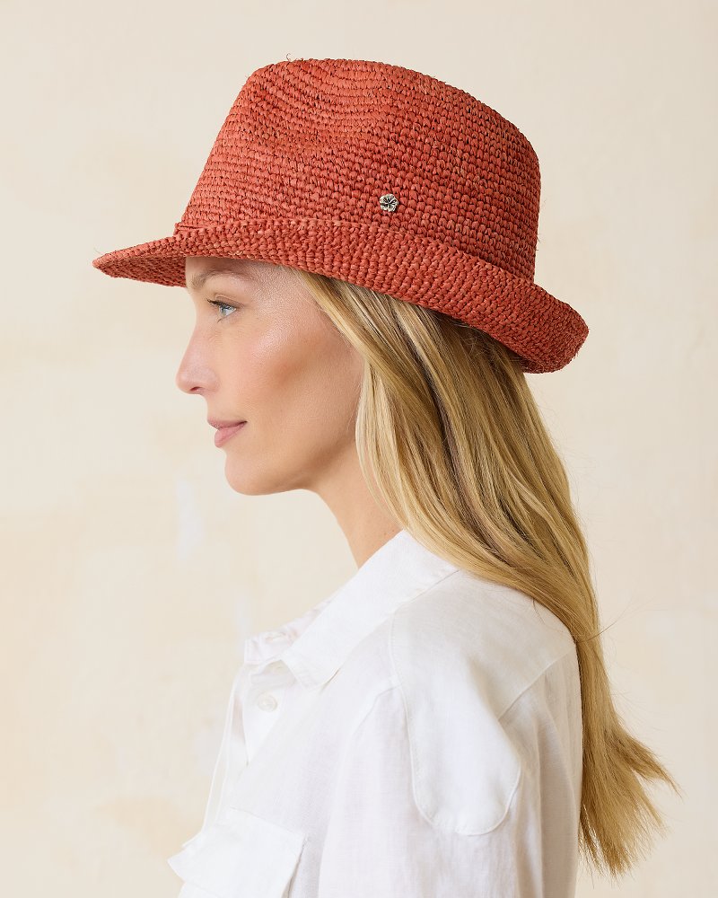 Tommy Bahama | Gigi Crochet Raffia Hat / Hibiscus