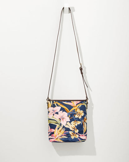 Tommy Bahama | Embroidered Crossbody / Multi Floral Navy