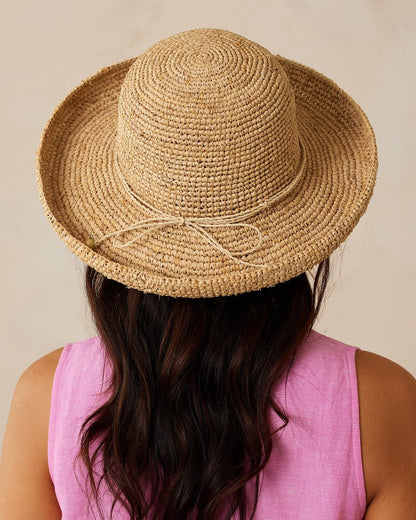 Tommy Bahama | Maria Packable Raffia Upturn Hat / Natural